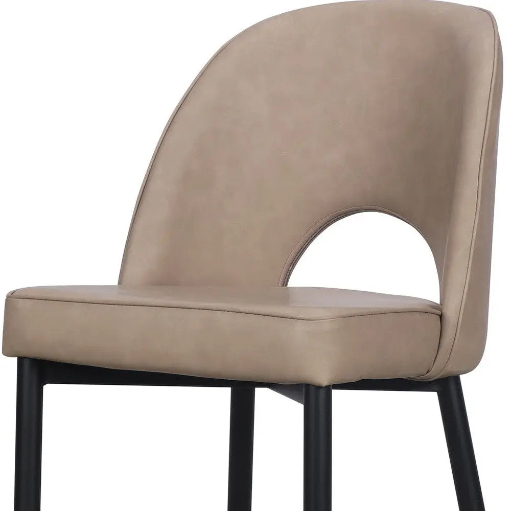 Set of Two Light Gray Slipcovered Faux Leather Dining Side Chairs Homeroots Kitchen & Dining