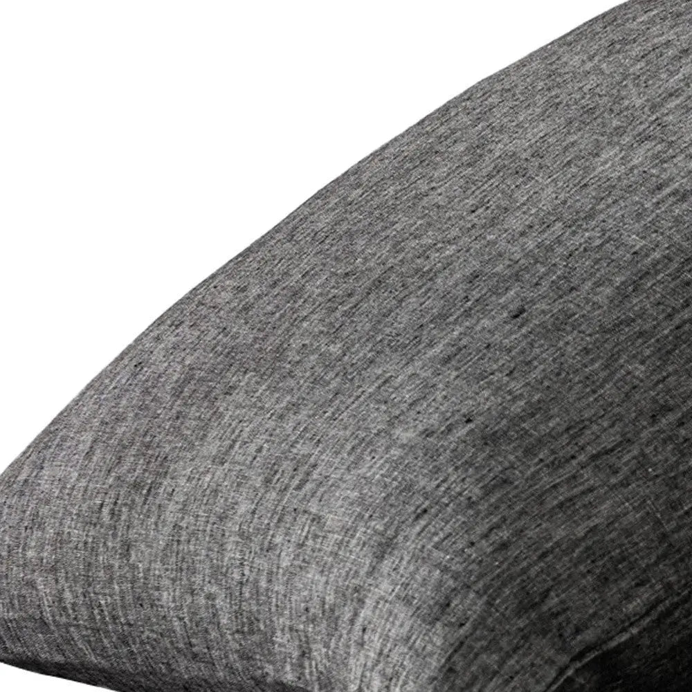 Set of Two Onyx Linen Pillowcases Homeroots Bed & Bath