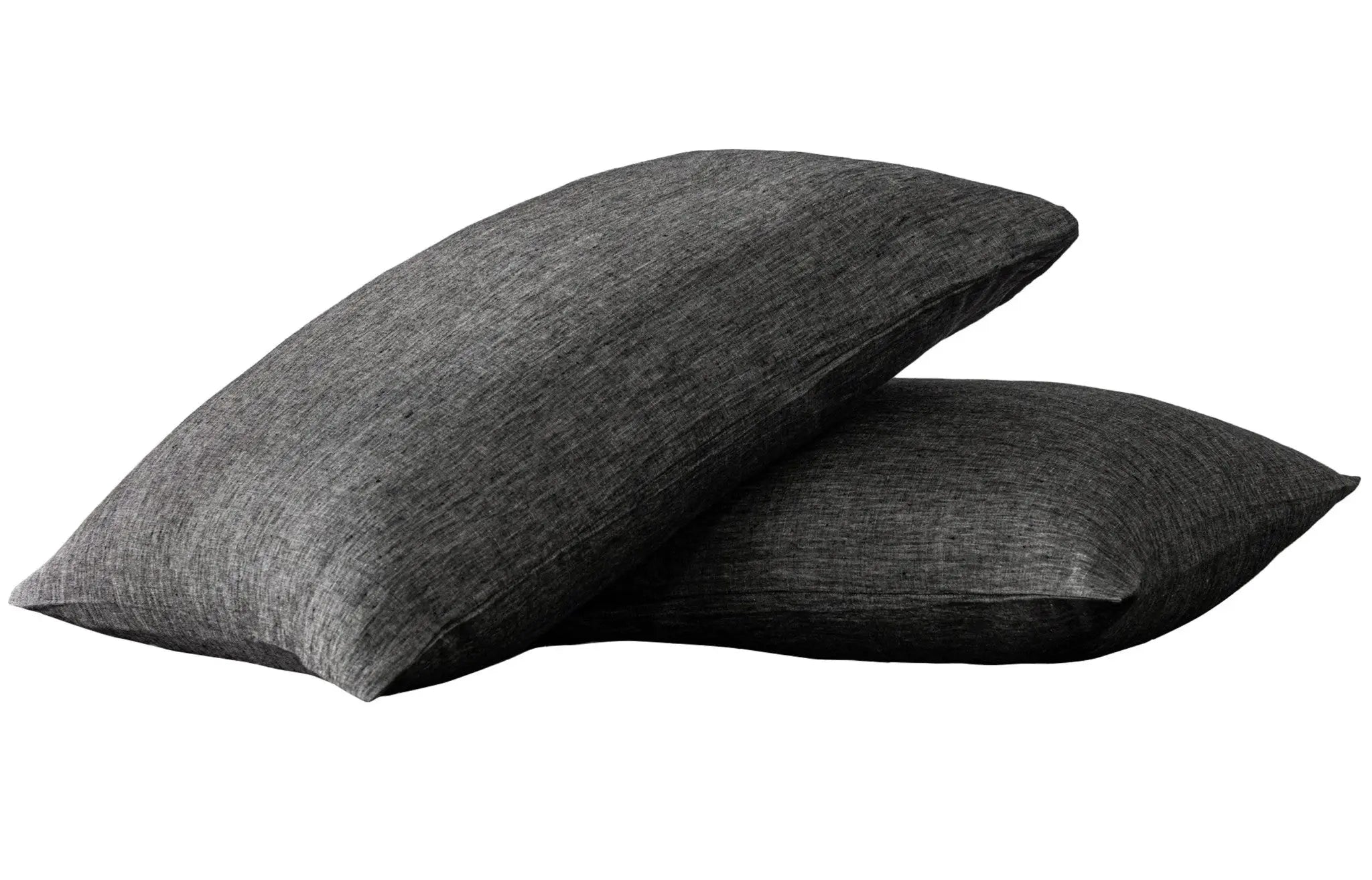 Set of Two Onyx Linen Pillowcases Homeroots Bed & Bath