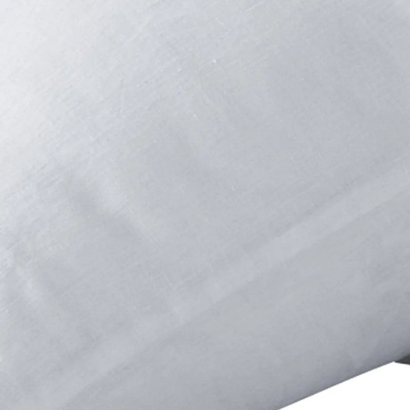 Set of Two White Linen King Pillowcases Homeroots Bed & Bath