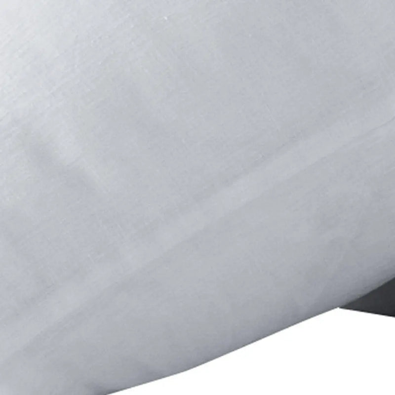 Set of Two White Linen Standard Pillowcases Homeroots Bed & Bath