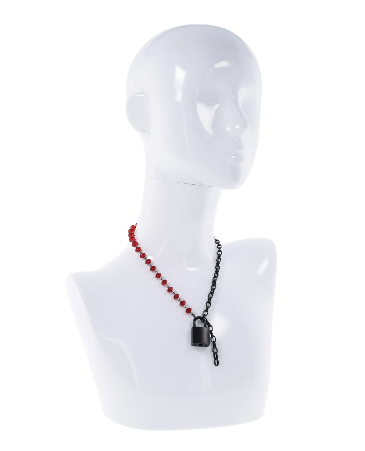Sex & Mischief Ex's & Oh's Crystal Day Collar - Red/Black - GreatEagleInc