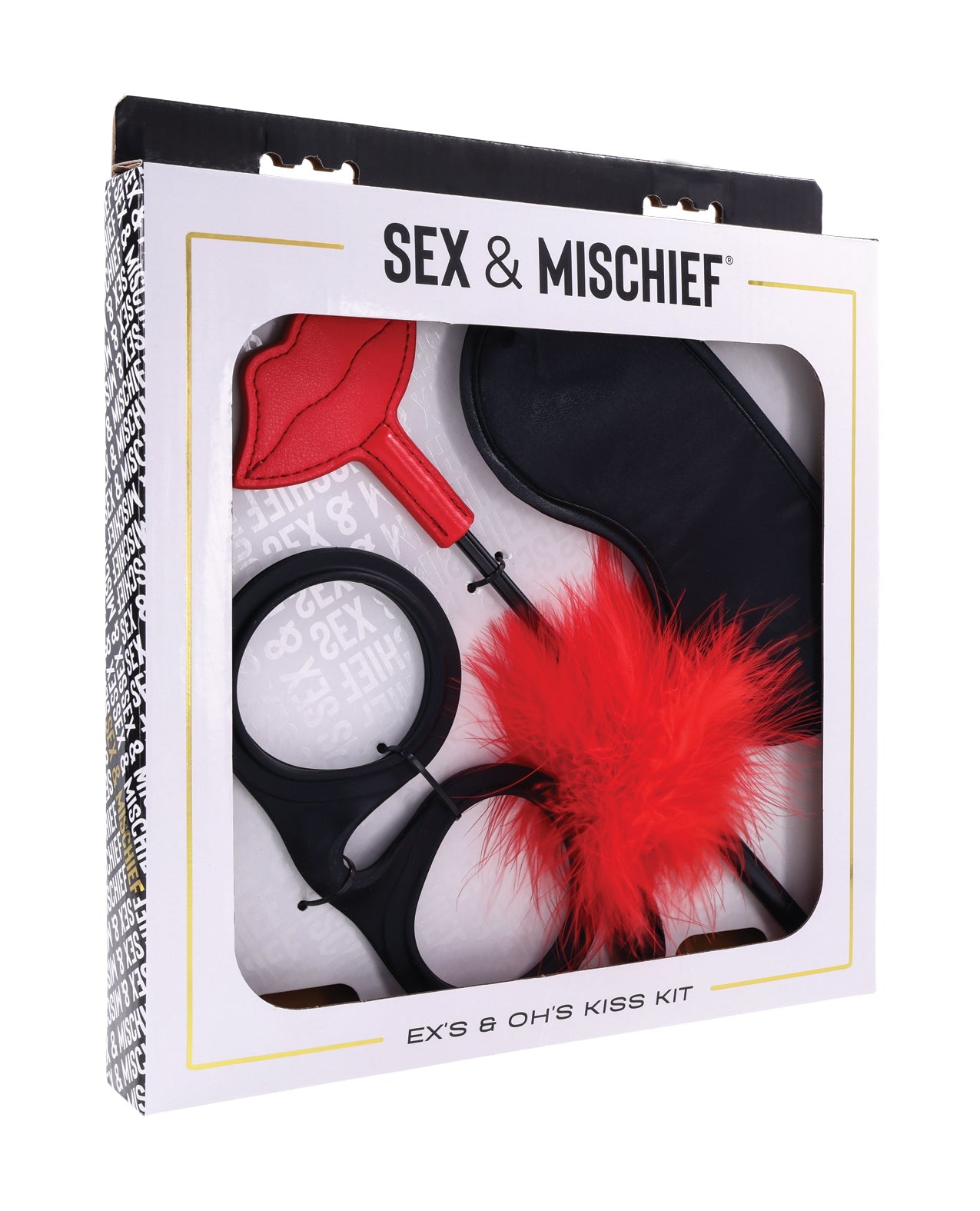 Sex & Mischief Ex's & Oh's Kiss Kit - Red/Black - GreatEagleInc