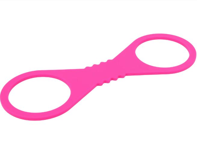 Sex & Mischief Hot Pink Large Silicone Cuffs Sport Sheets