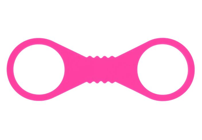 Sex & Mischief Hot Pink Large Silicone Cuffs Sport Sheets