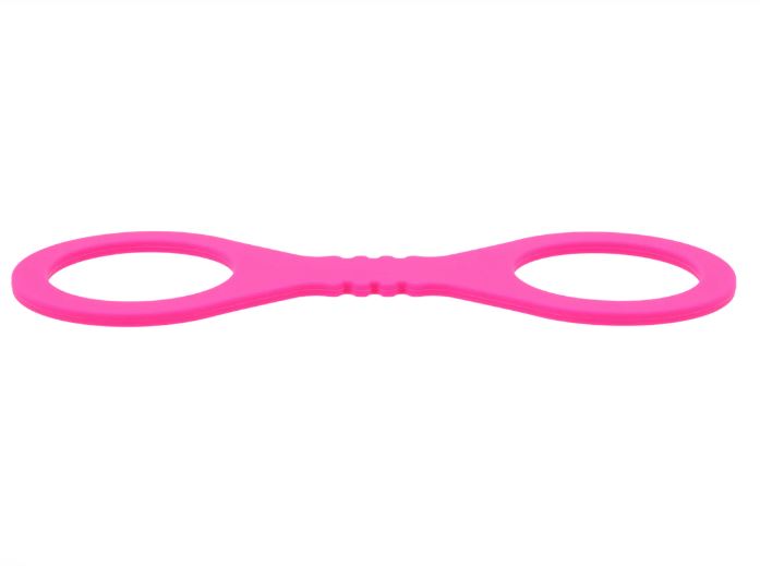 Sex & Mischief Hot Pink Small Silicone Cuffs Sport Sheets