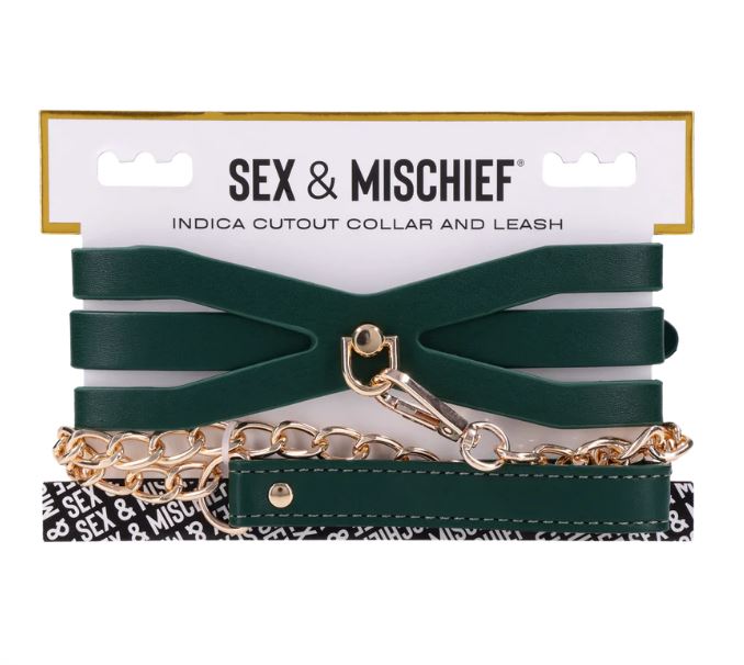 Sex & Mischief Indica Collar And Leash Sport Sheets