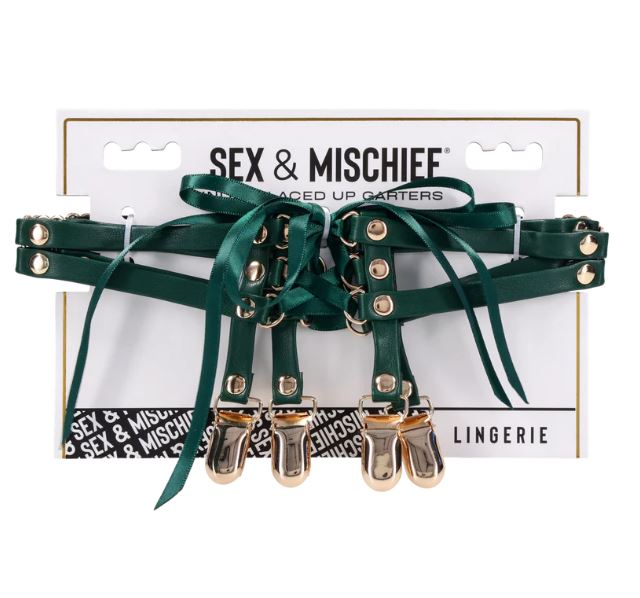 Sex & Mischief Indica Laced Up Garters Sport Sheets