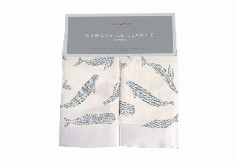 Shadow Whales Bamboo Newcastle Blankie Newcastle Classics