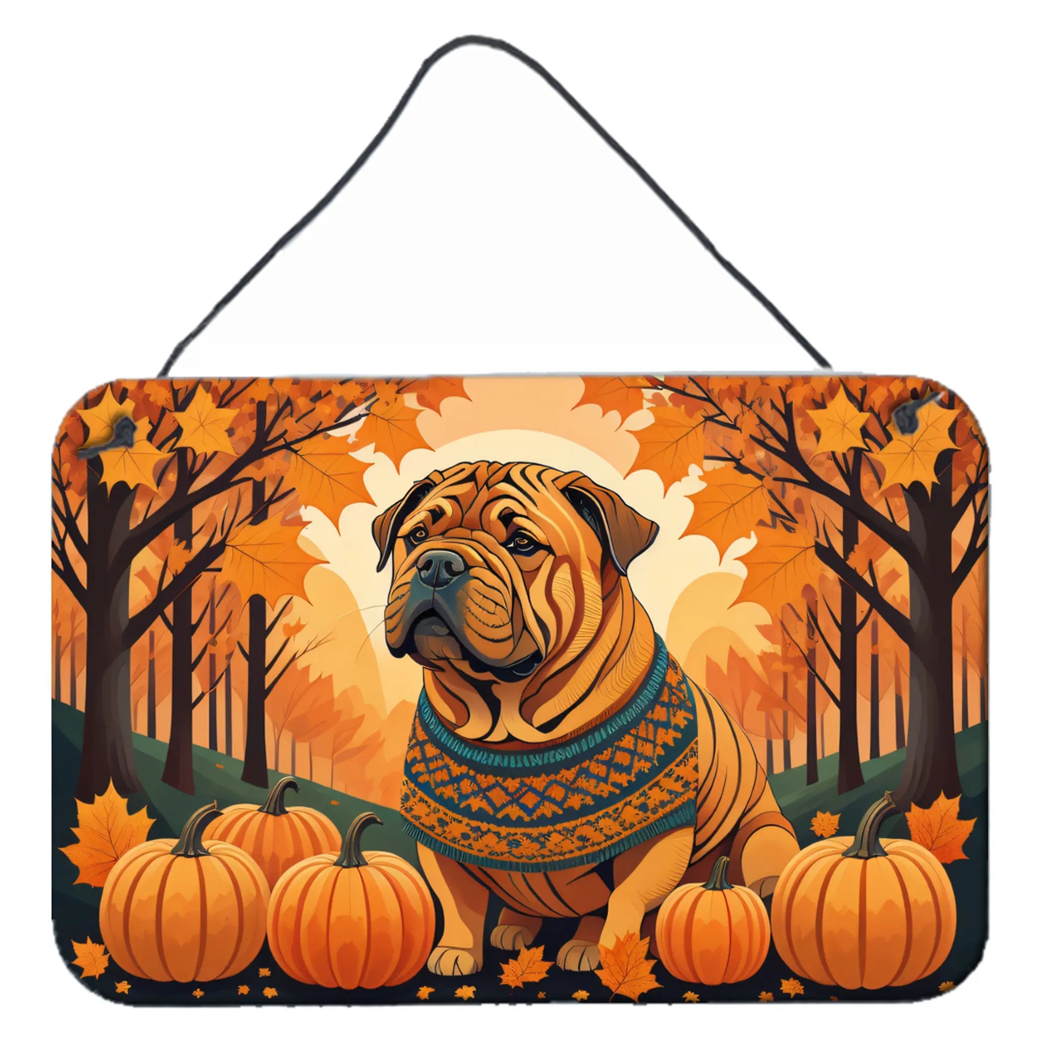 Shar Pei Fall Wall or Door Hanging Prints Caroline's Treasures