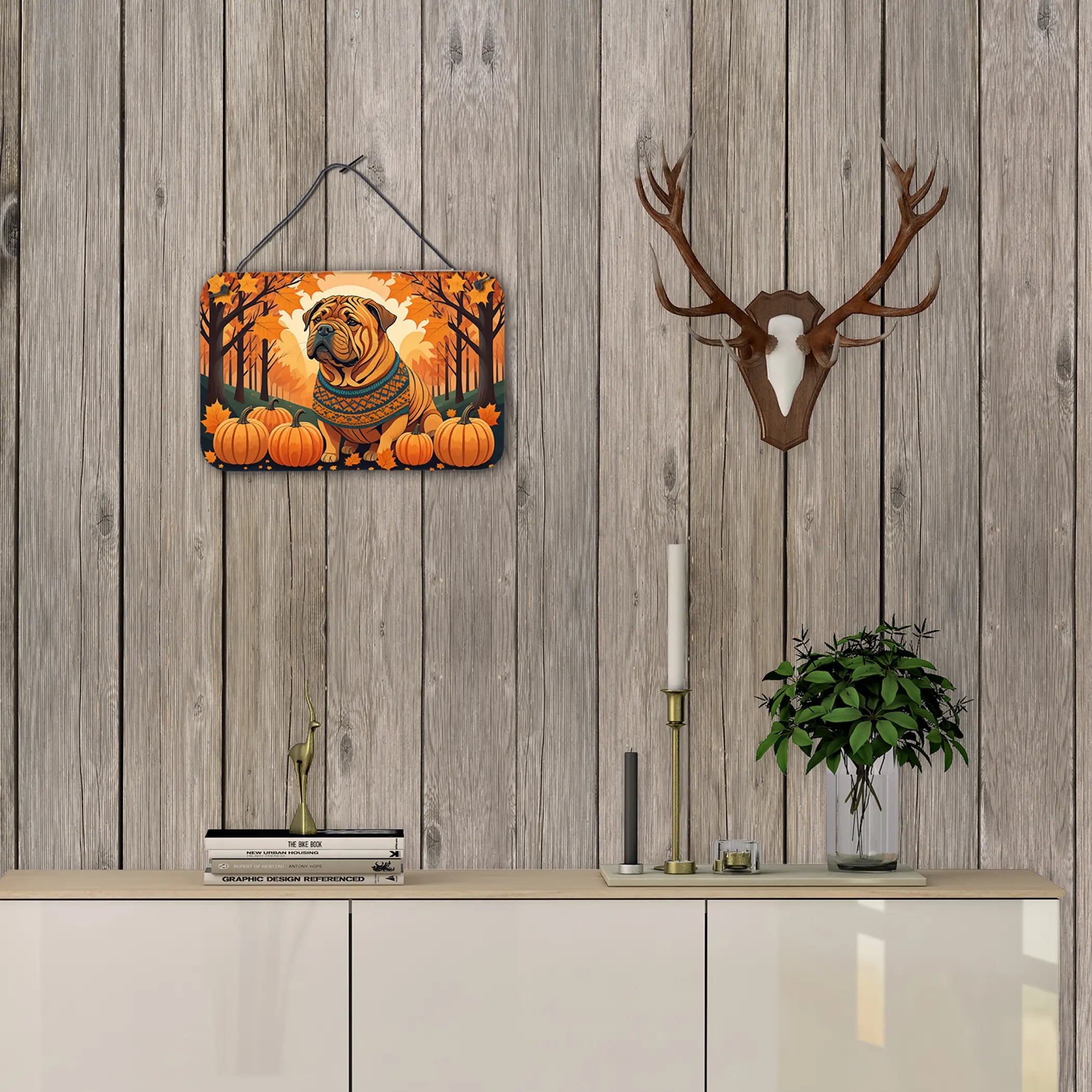 Shar Pei Fall Wall or Door Hanging Prints Caroline's Treasures