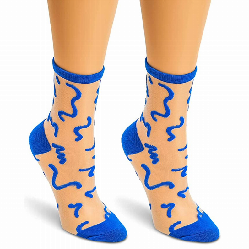 Sheer Squiggle Socks Cocus Pocus