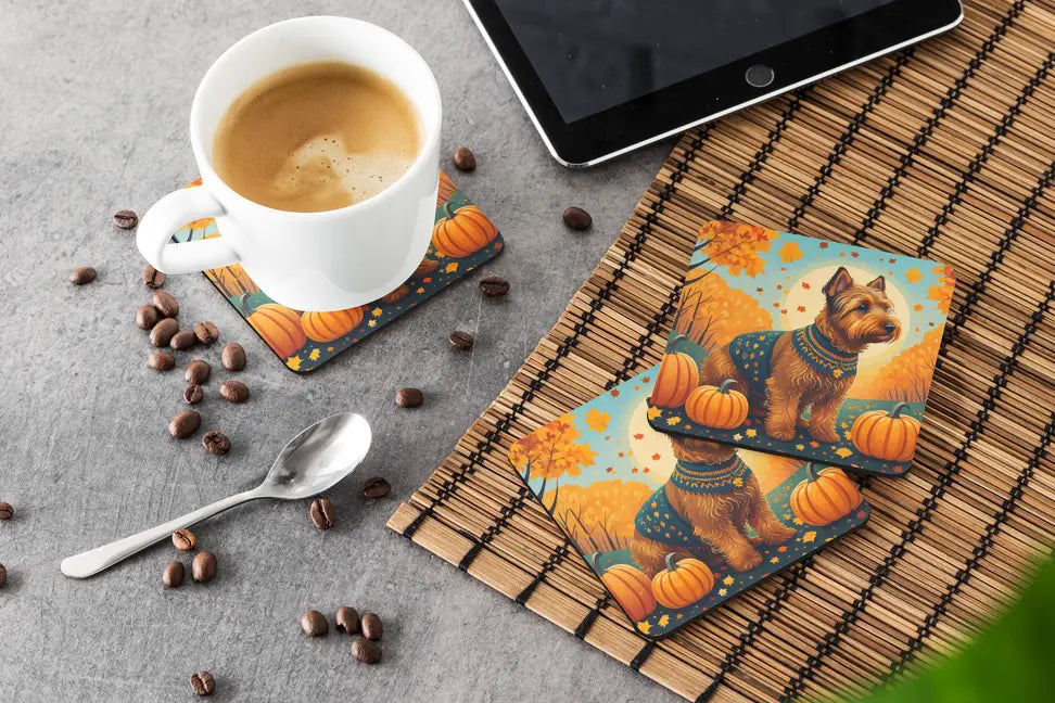 Sheltie Fall Pair of Pot Holders Caroline's Treasures