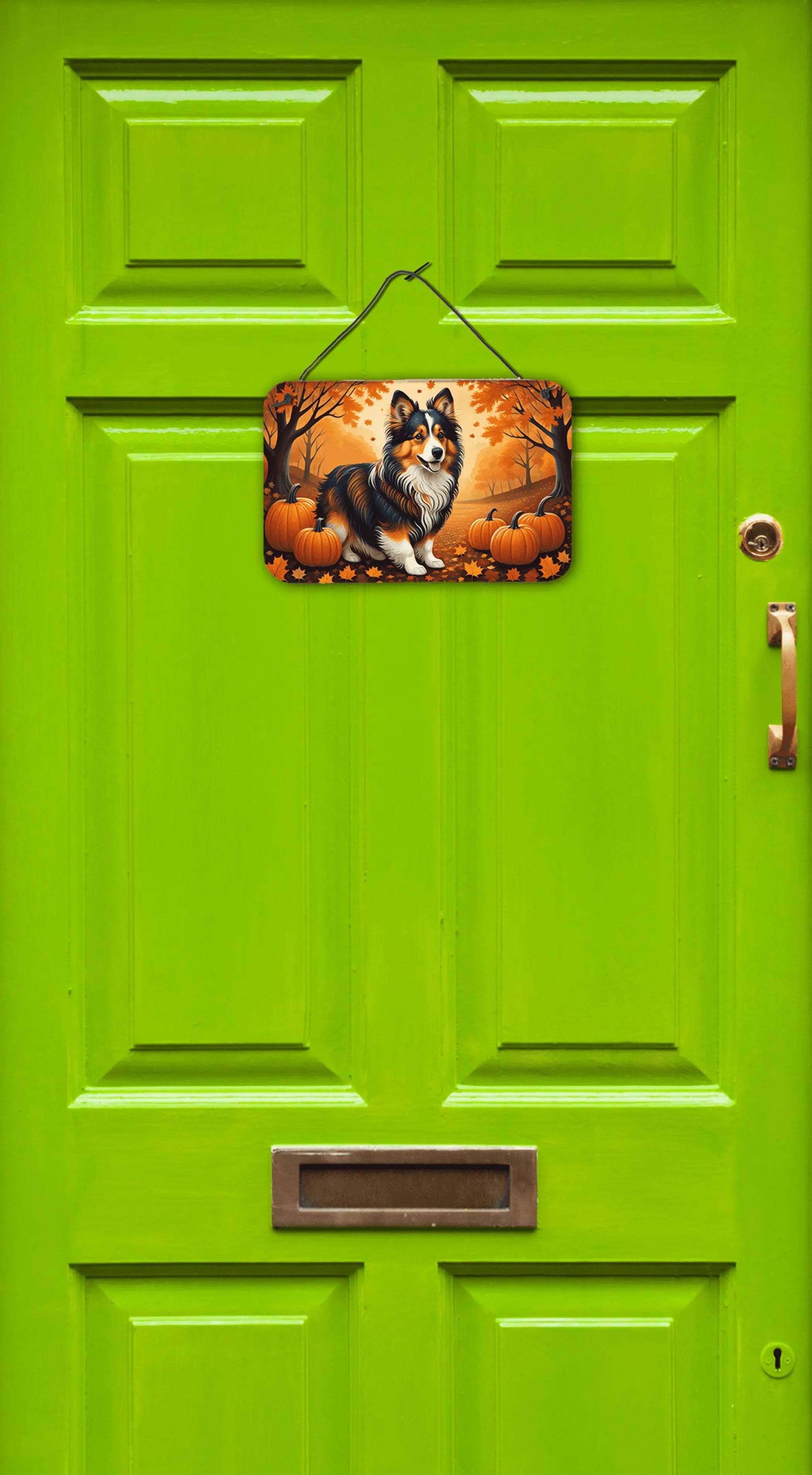 Sheltie Fall Wall or Door Hanging Prints Caroline's Treasures