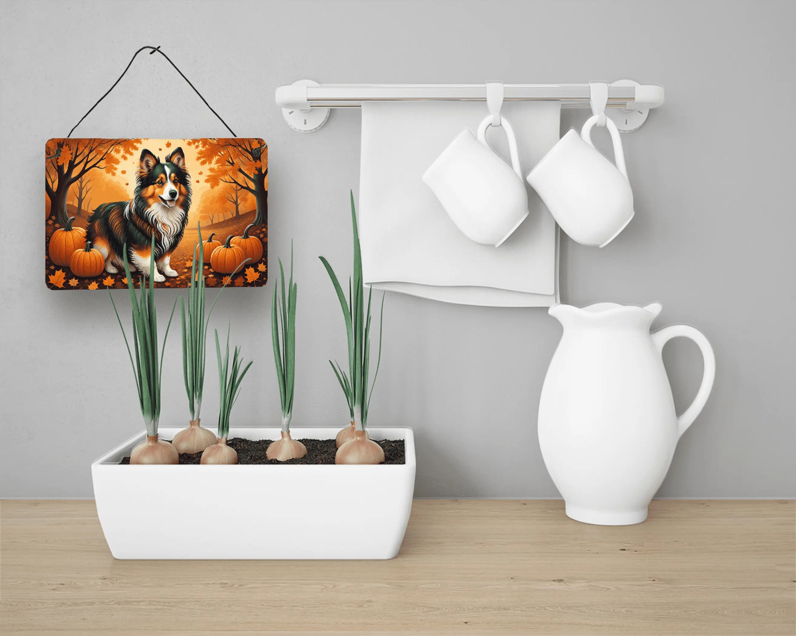 Sheltie Fall Wall or Door Hanging Prints Caroline's Treasures