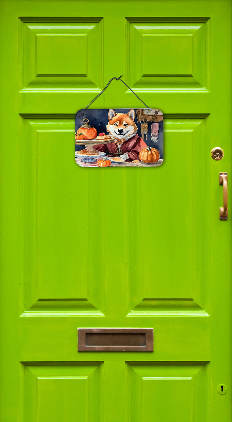 Shiba Inu Fall Kitchen Pumpkins Wall or Door Hanging Prints Caroline's Treasures