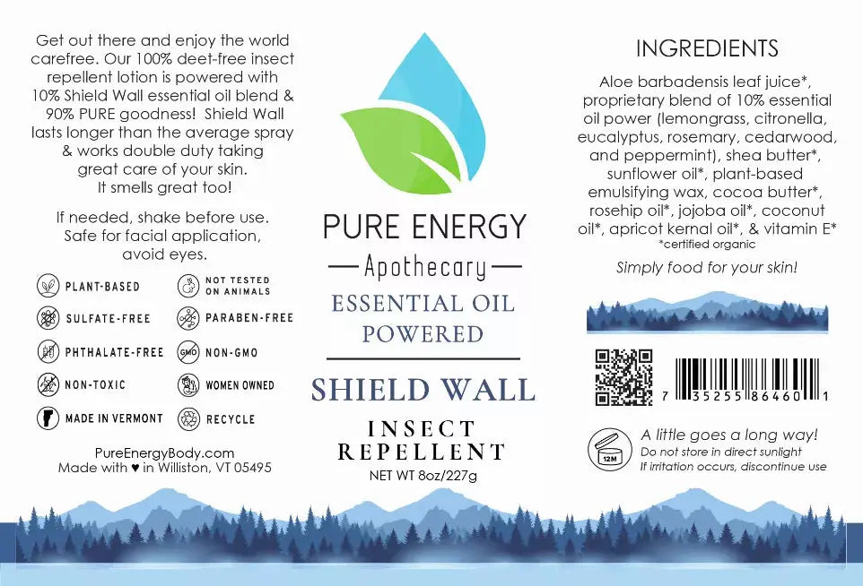 Shield Wall Insect Repellent Lotion Pure Energy Apothecary