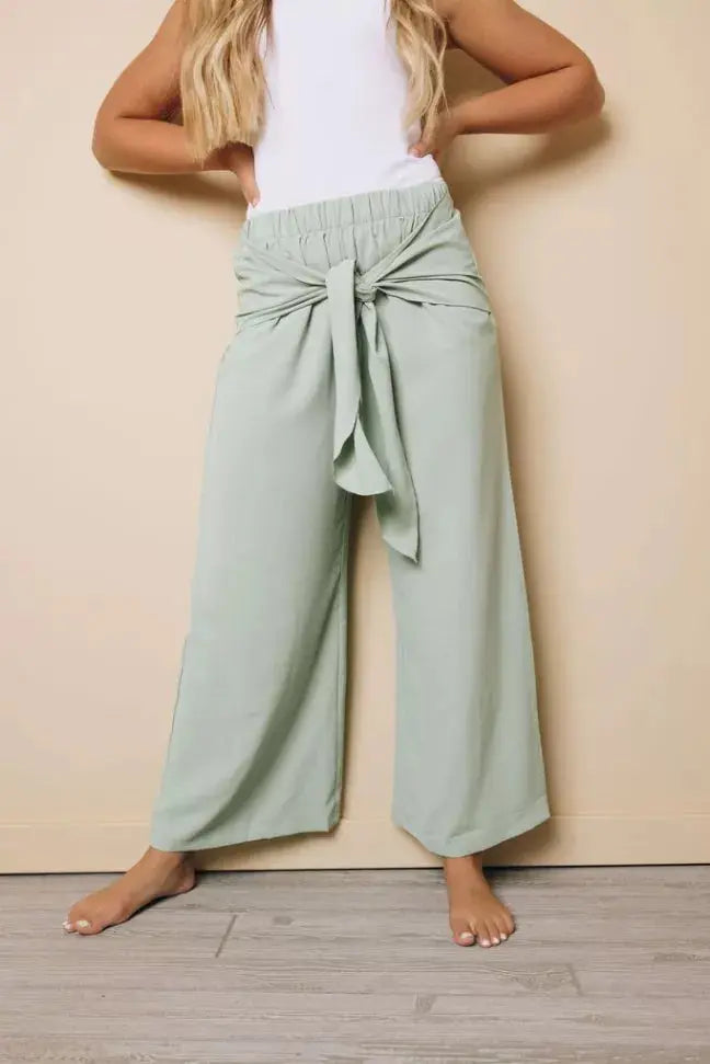 Shonda Wide Leg Pants Stay Warm in Style