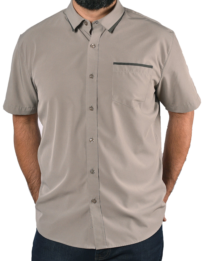 Short Sleeve "Edge" Button-Up Spearpoint Apparel