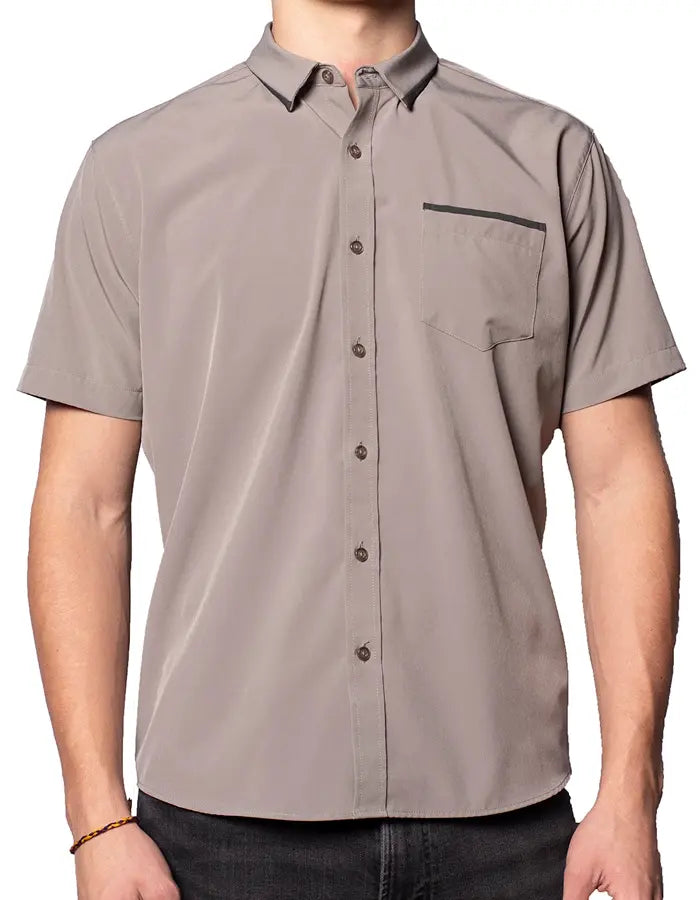 Short Sleeve "Edge" Button-Up Spearpoint Apparel