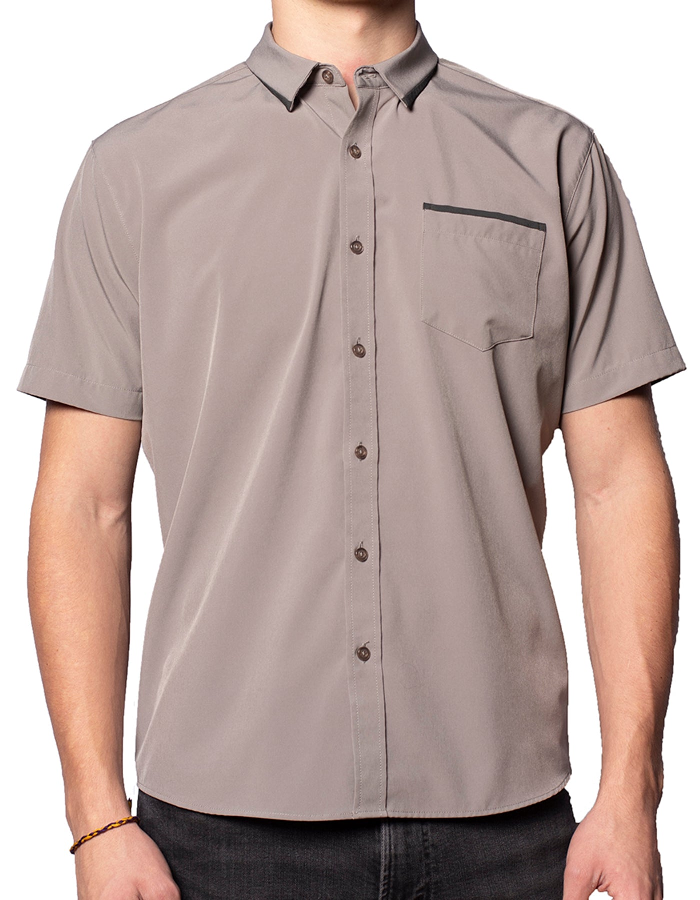 Short Sleeve "Edge" Button-Up Spearpoint Apparel