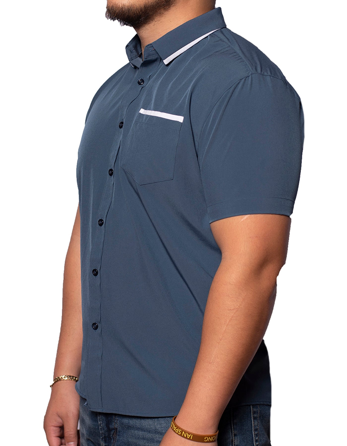 Short Sleeve "Edge" Button-Up Spearpoint Apparel