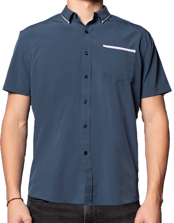 Short Sleeve "Edge" Button-Up Spearpoint Apparel
