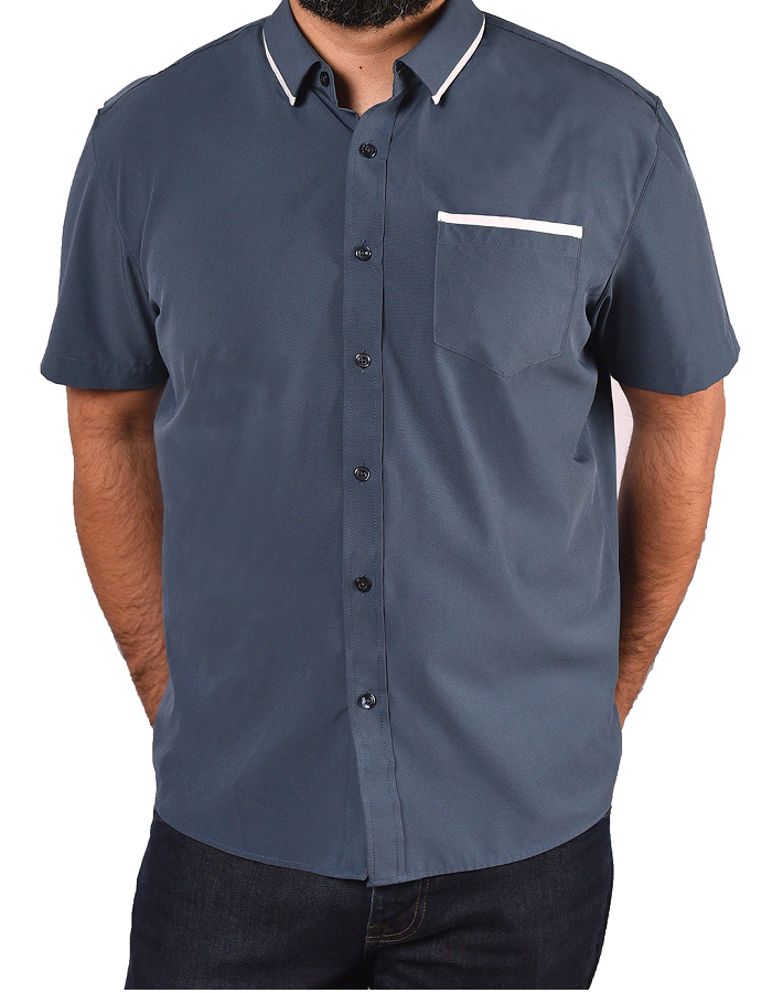 Short Sleeve "Edge" Button-Up Spearpoint Apparel