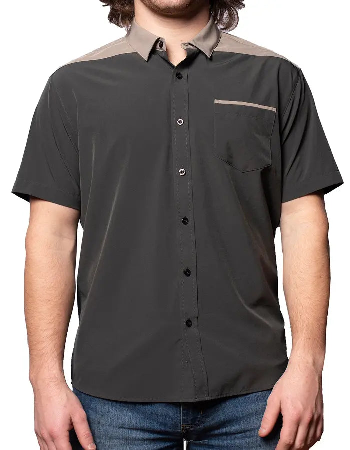 Short Sleeve "Point" Button-Up Spearpoint Apparel