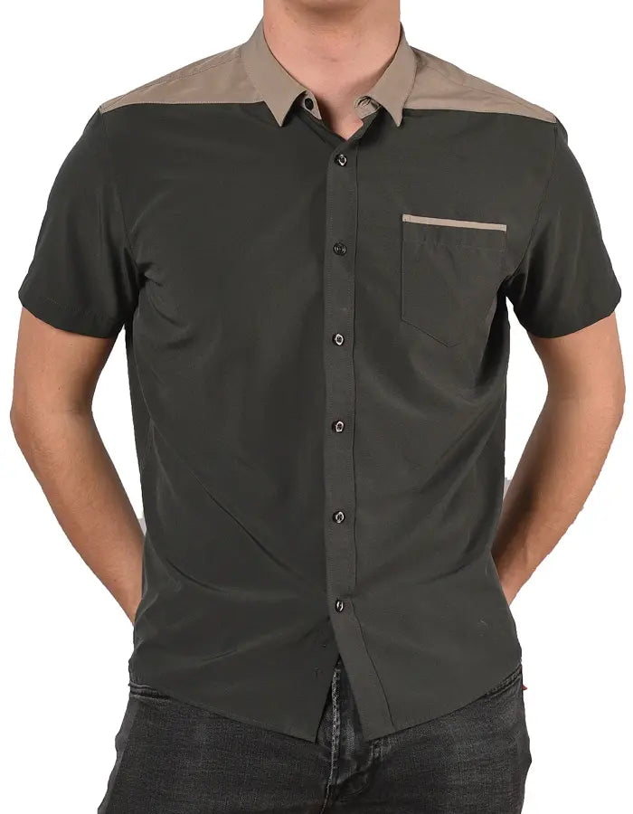 Short Sleeve "Point" Button-Up Spearpoint Apparel