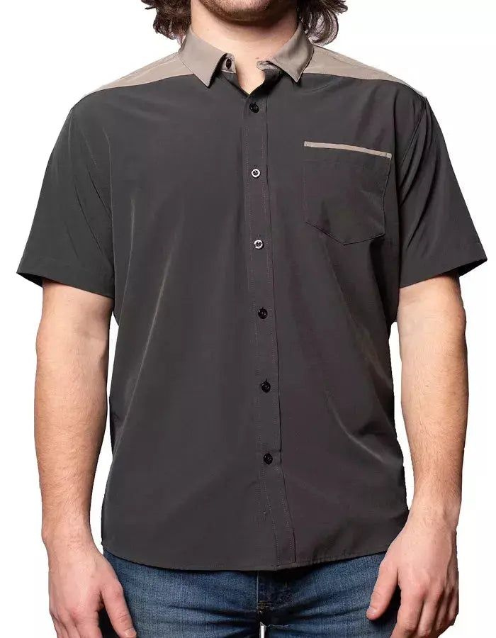 Short Sleeve "Point" Button-Up Spearpoint Apparel