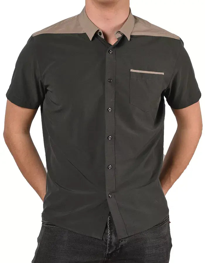 Short Sleeve "Point" Button-Up Spearpoint Apparel