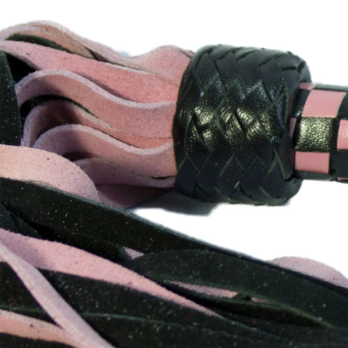 Short Suede Flogger - Pink/Black Ruff Doggie Styles