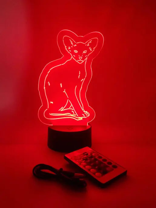 Shorthair Cat Lamp | Sphynx Cat Light | Gifts for Cat Lovers The 308 Collective