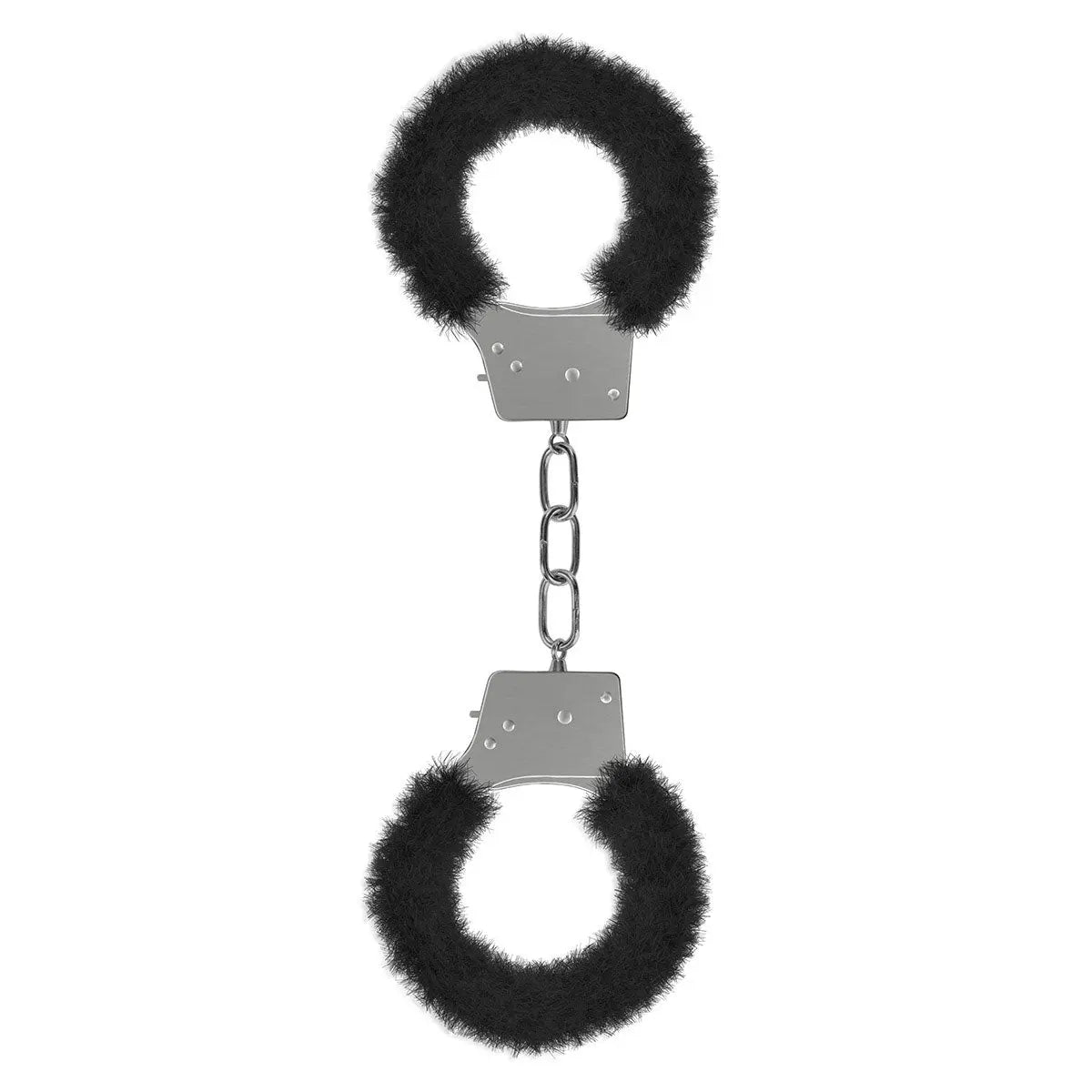 Shots Ouch! Beginner's Furry Handcuffs - Black Shots