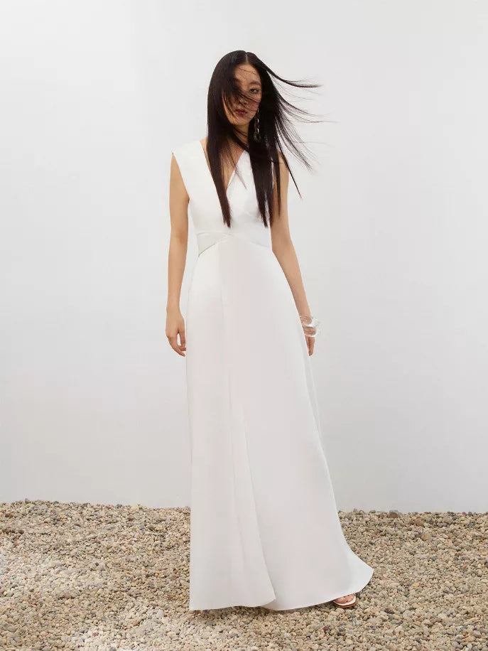 Shoulder Pad Maxi Dress Nocturne