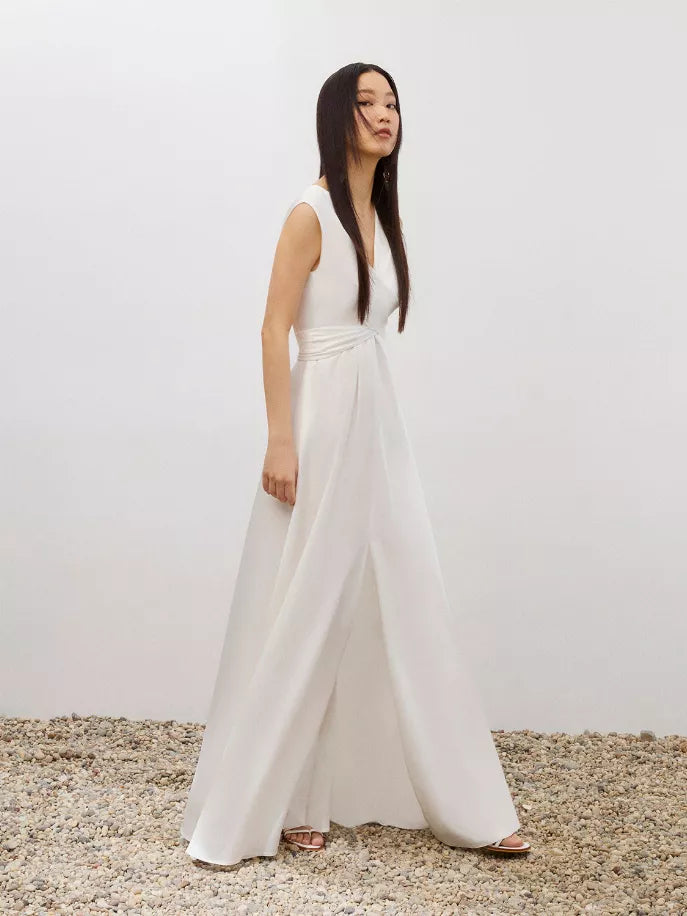 Shoulder Pad Maxi Dress Nocturne