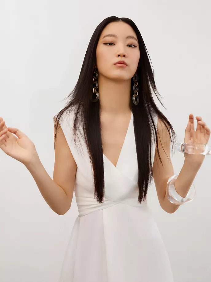 Shoulder Pad Maxi Dress Nocturne