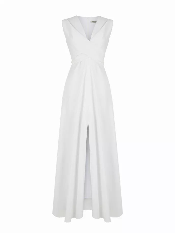Shoulder Pad Maxi Dress Nocturne