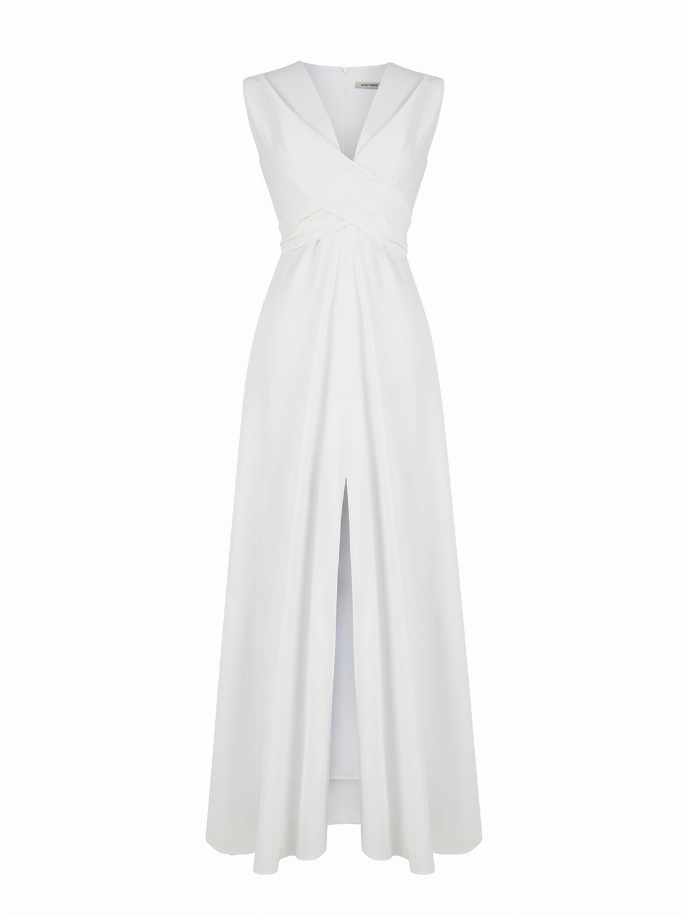 Shoulder Pad Maxi Dress Nocturne