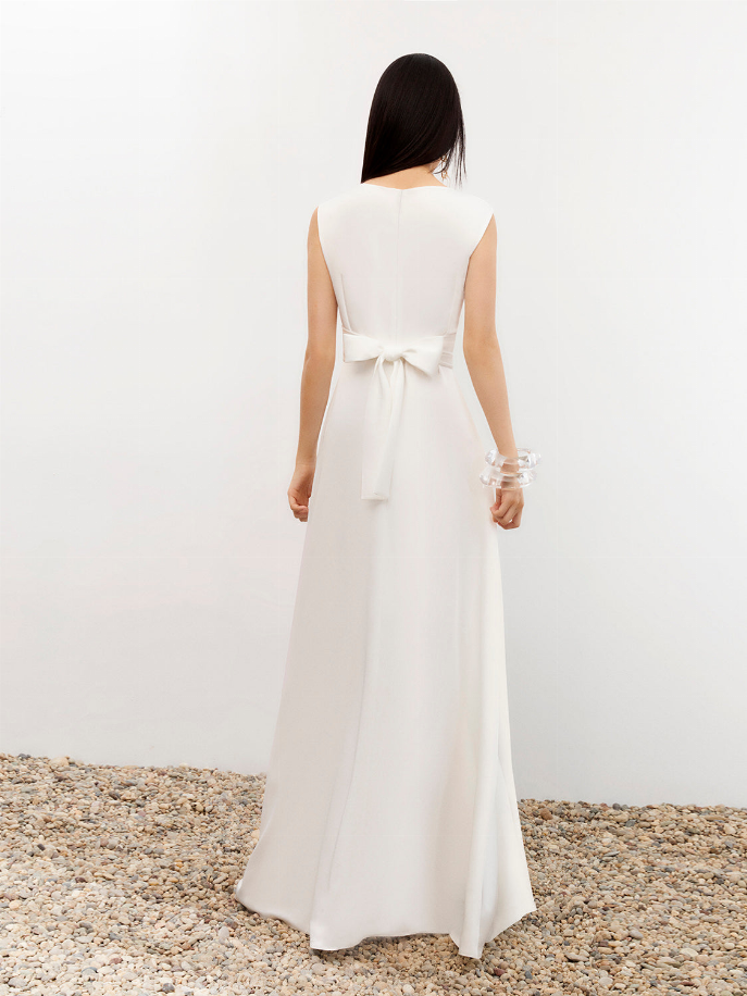 Shoulder Pad Maxi Dress Nocturne