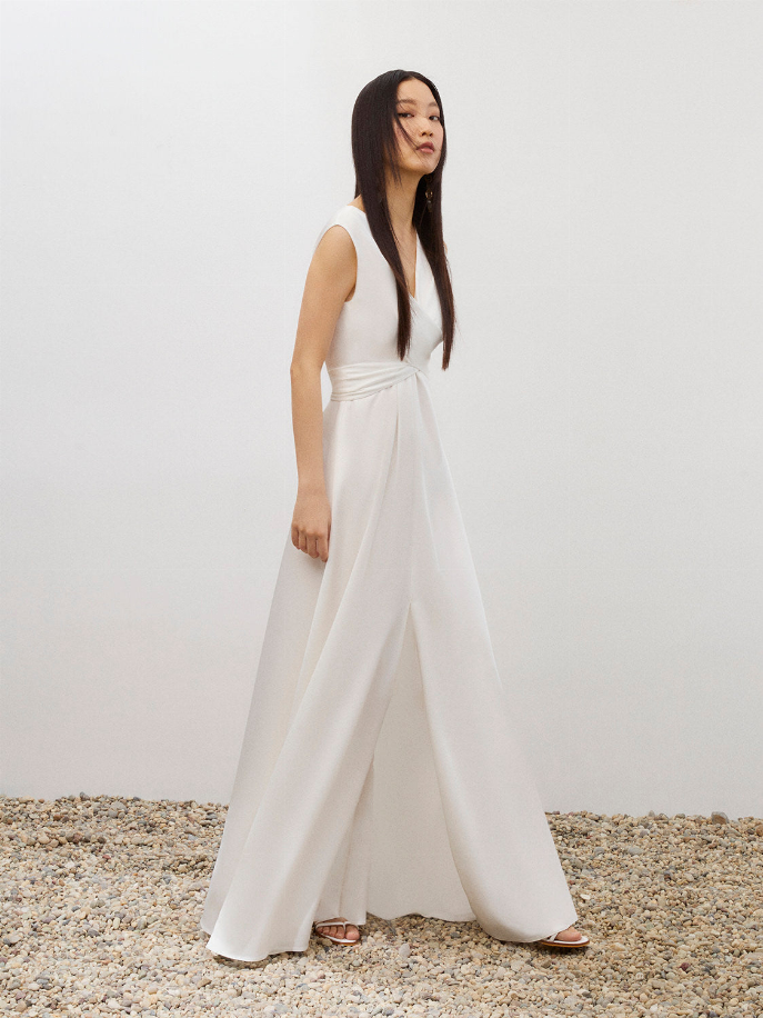 Shoulder Pad Maxi Dress Nocturne