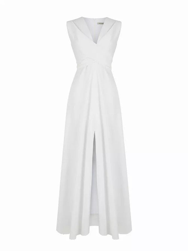 Shoulder Pad Maxi Dress Nocturne