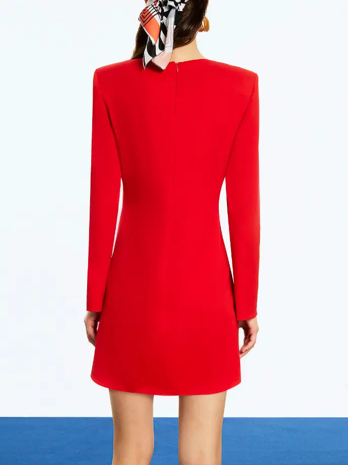 Shoulder Pad Mini Dress Monique Store