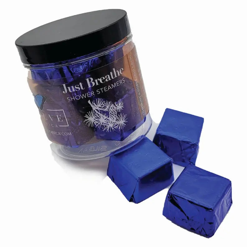 Shower Steamers - Just Breathe (6 per Jar) Evolve Botanica