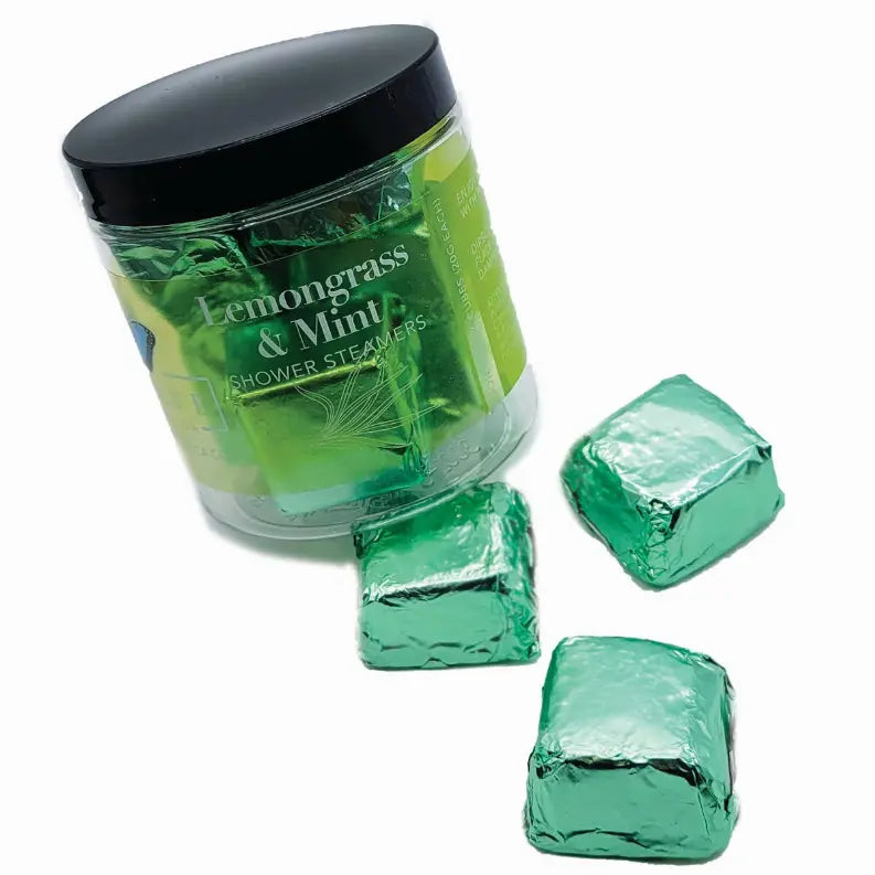 Shower Steamers - Lemongrass Mint (6 per jar) Evolve Botanica