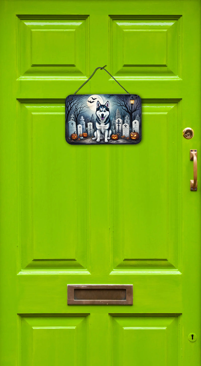 Siberian Husky Spooky Halloween Wall or Door Hanging Prints Caroline's Treasures