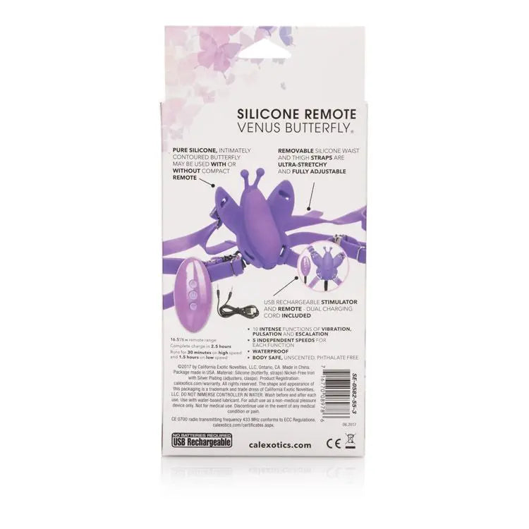 Silicone Remote Micro Venus Butterfly Vibrator California Exotic Novelties