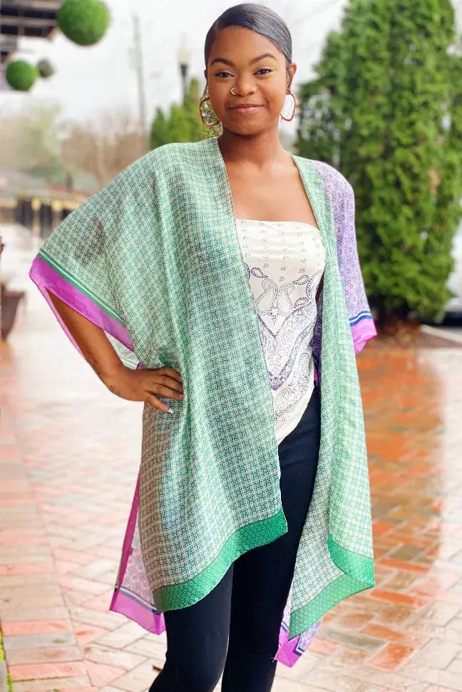 Silky Printed Kimono Ellison+Young