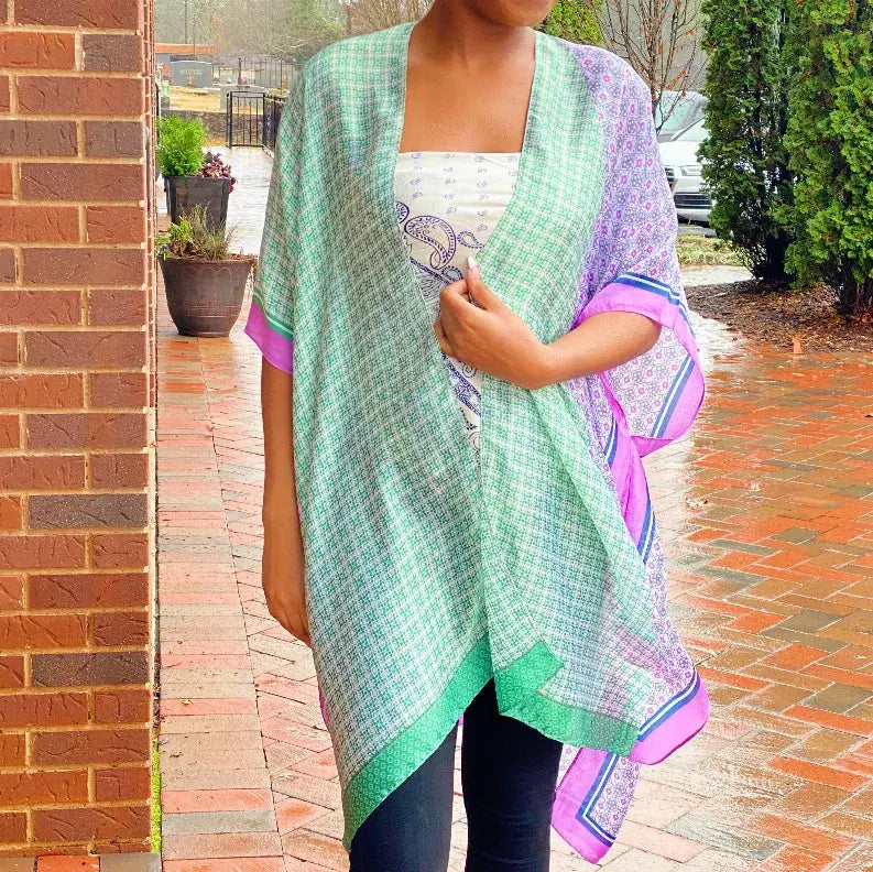 Silky Printed Kimono Ellison+Young